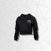 Thumbnail for ProFit+ Pullover Crop Hoodie (Black)