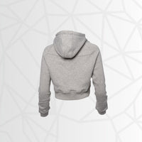 Thumbnail for ProFit+ Pullover Crop Hoodie (Gray)