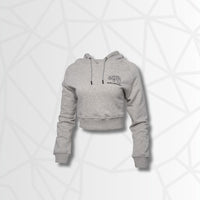 Thumbnail for ProFit+ Pullover Crop Hoodie (Gray)